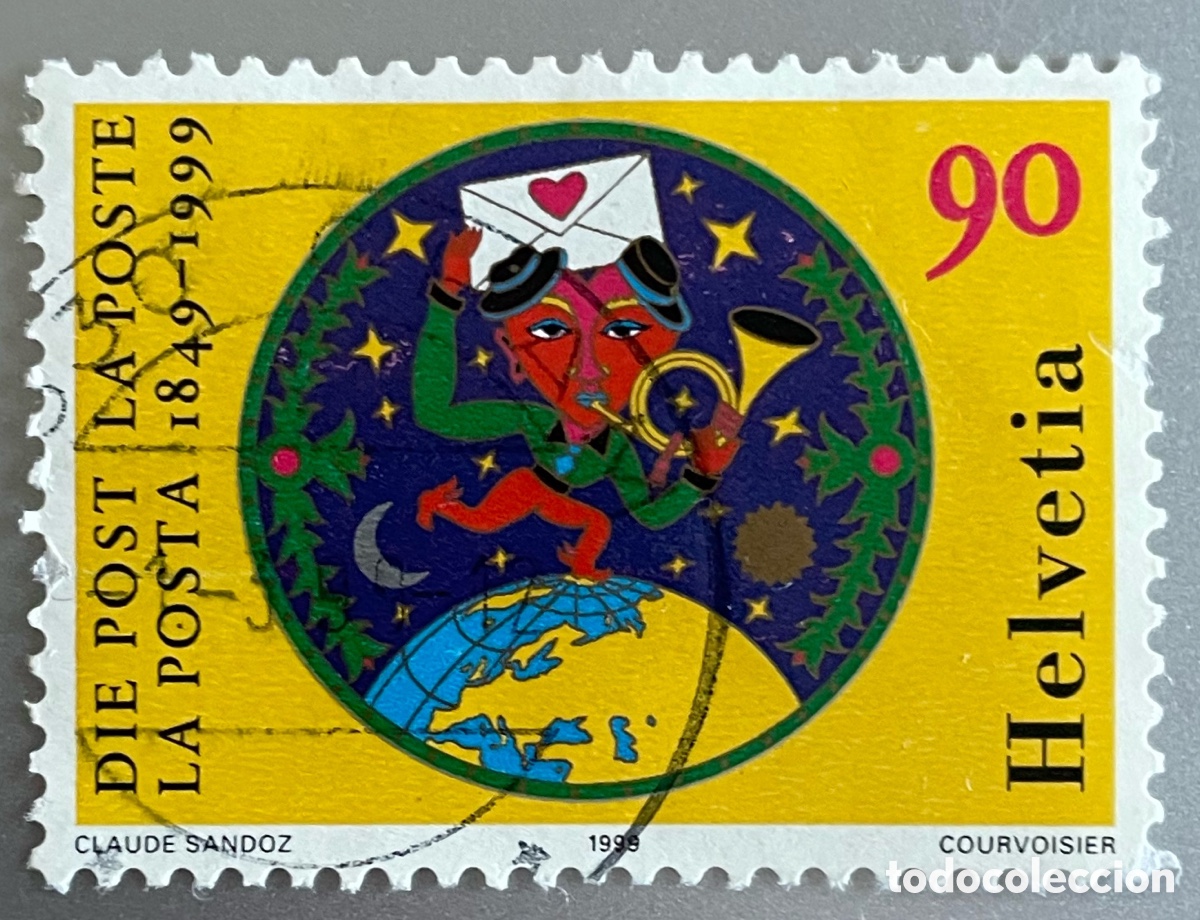 Sellos: Suiza. Centenario del correo. 1999 - Foto 1