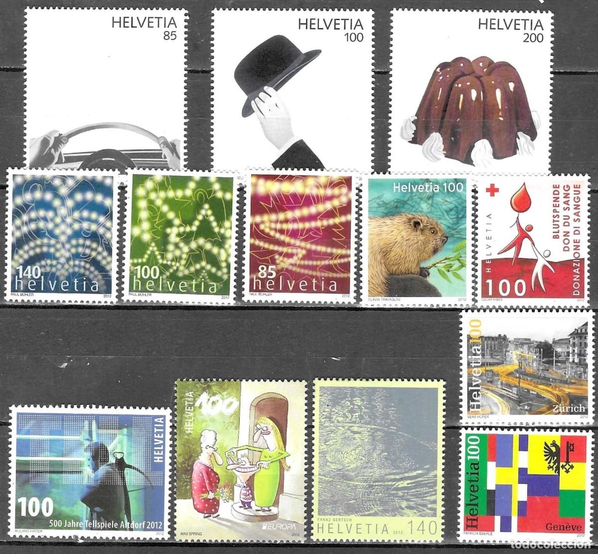 Sellos: SELLOS** DE SUIZA 2012 - Foto 1