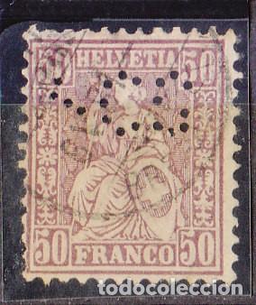 Sellos: SUIZA - o 48 - 1867/78.- - Foto 1