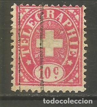 Sellos: SUIZA TELEGRAFOS YVERT NUM. 2 USADO - Foto 1