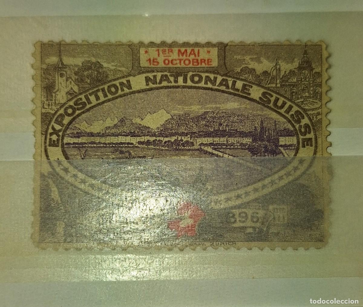 Sellos: SUIZA, EXPOSICI&Oacute;N 1896. - Foto 1