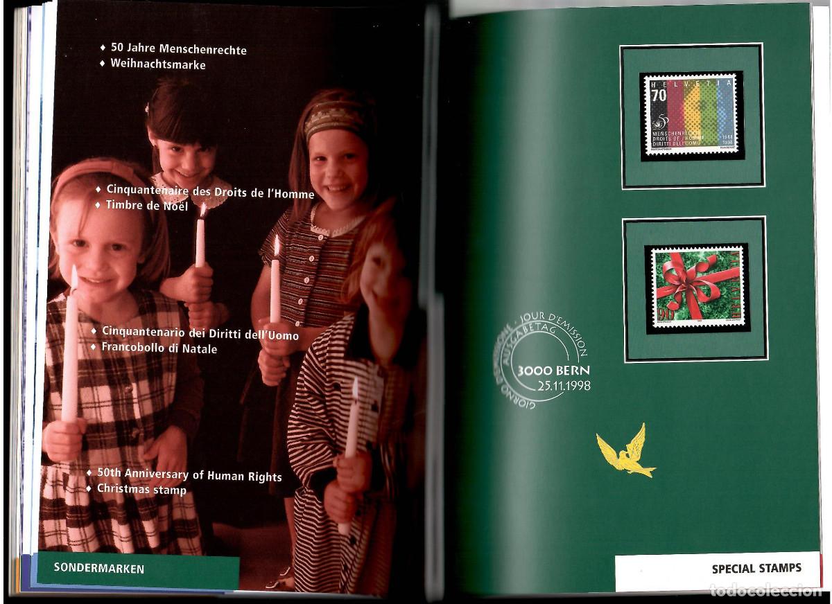 Sellos: LIBRO SELLOS SUIZA A&Ntilde;O COMPLETO 1998 - Foto 5