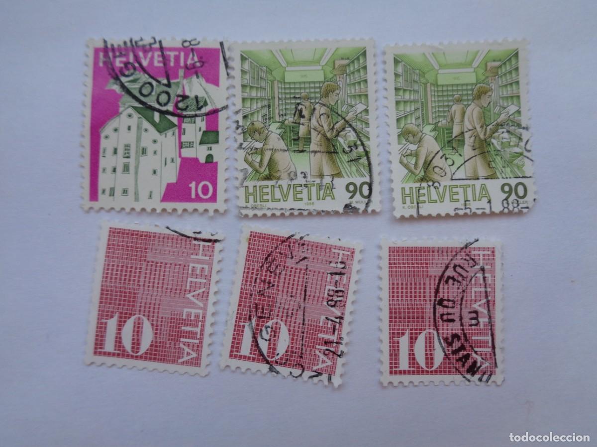 Sellos: LOTE DE 6 SELLOS DE SUIZA - Foto 1