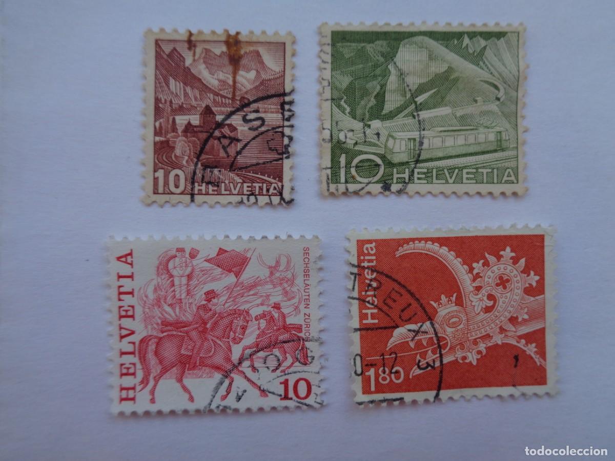 Sellos: LOTE DE 4 SELLOS DE SUIZA - Foto 1