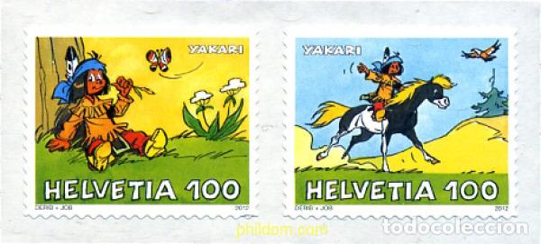Sellos: 296075 MNH SUIZA 2012 COMICS - Foto 1