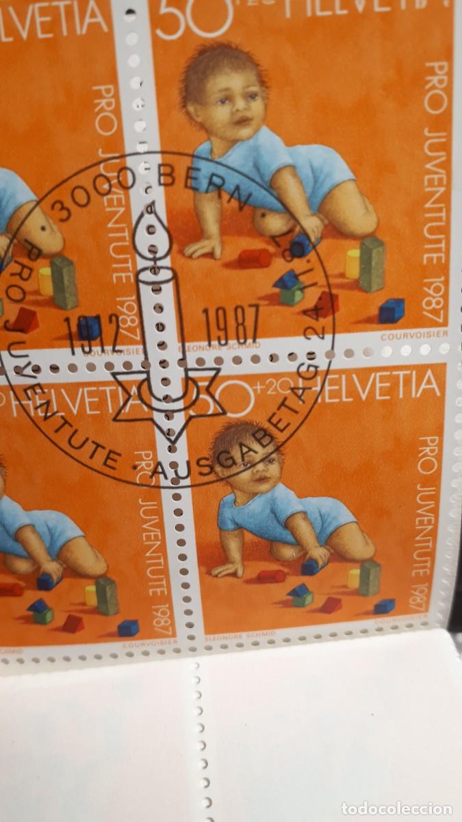Sellos: SUIZA . CARNET.&deg;. A&Ntilde;O 1987. - Foto 2
