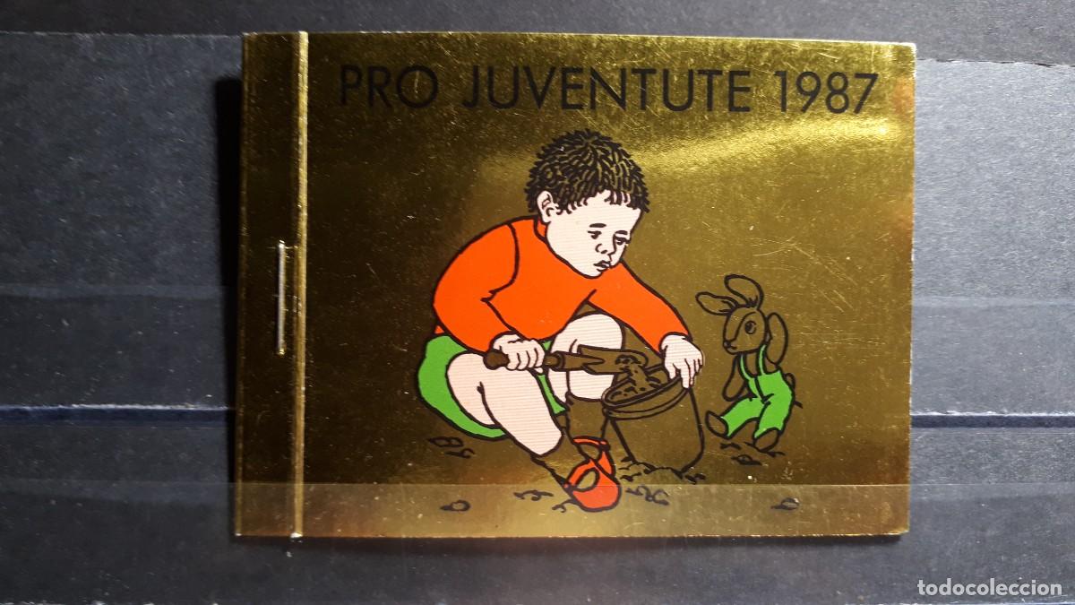 Sellos: SUIZA . CARNET.&deg;. A&Ntilde;O 1987. - Foto 4