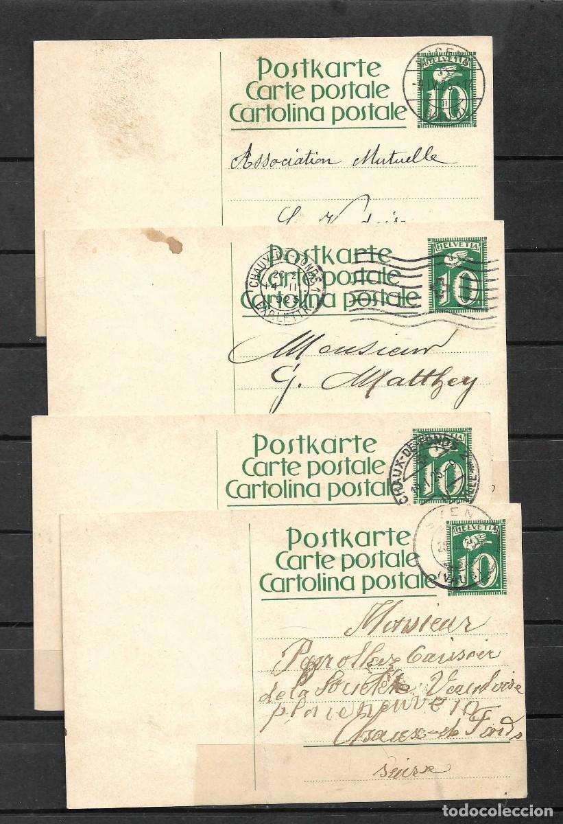 Sellos: 4 enteros postales de . Suiza. a&ntilde;o 1925 - Foto 1