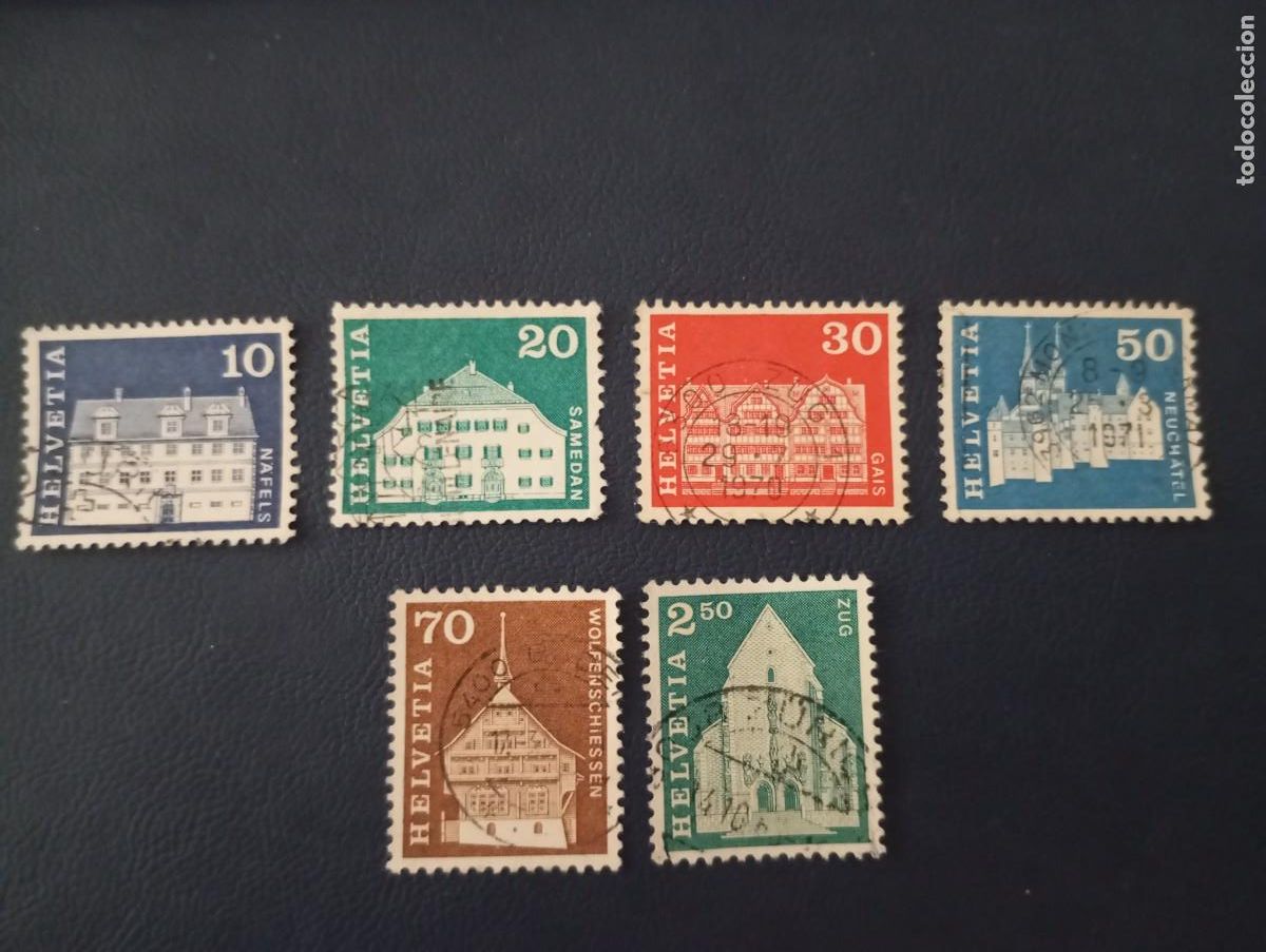 Sellos: SUIZA ,1967, EDIFICIOS HIST&Oacute;RICOS - Foto 1