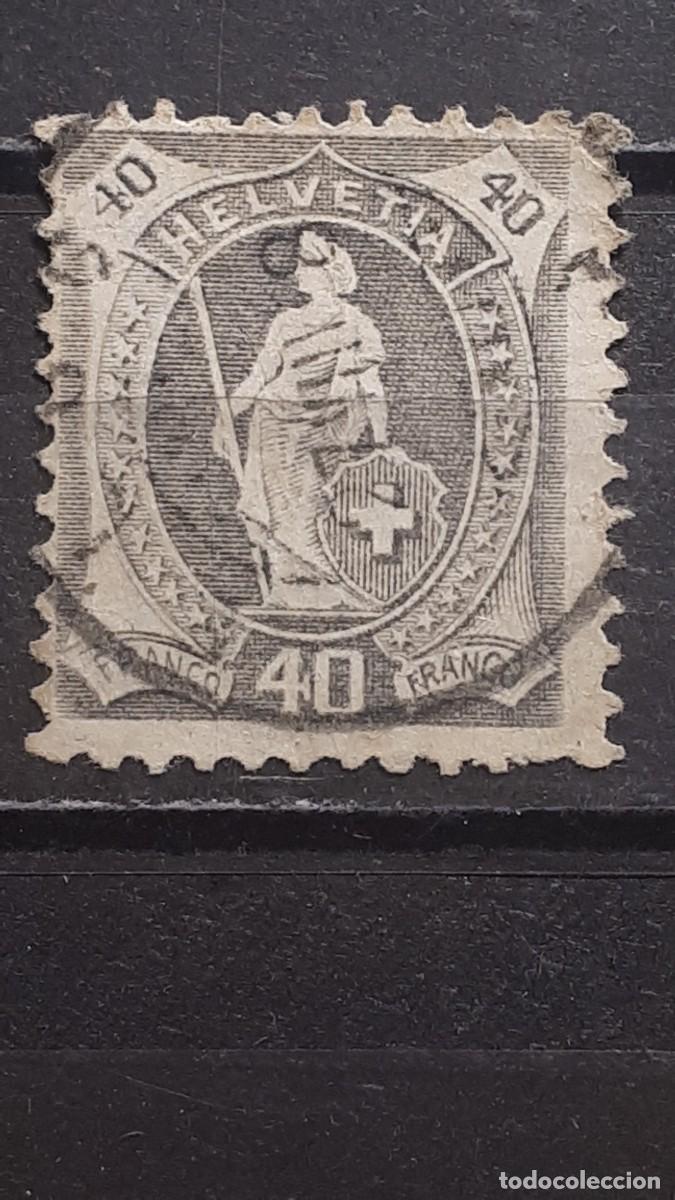 Sellos: SUIZA. A&Ntilde;O 1882. &deg;. YVERT 75 - Foto 1