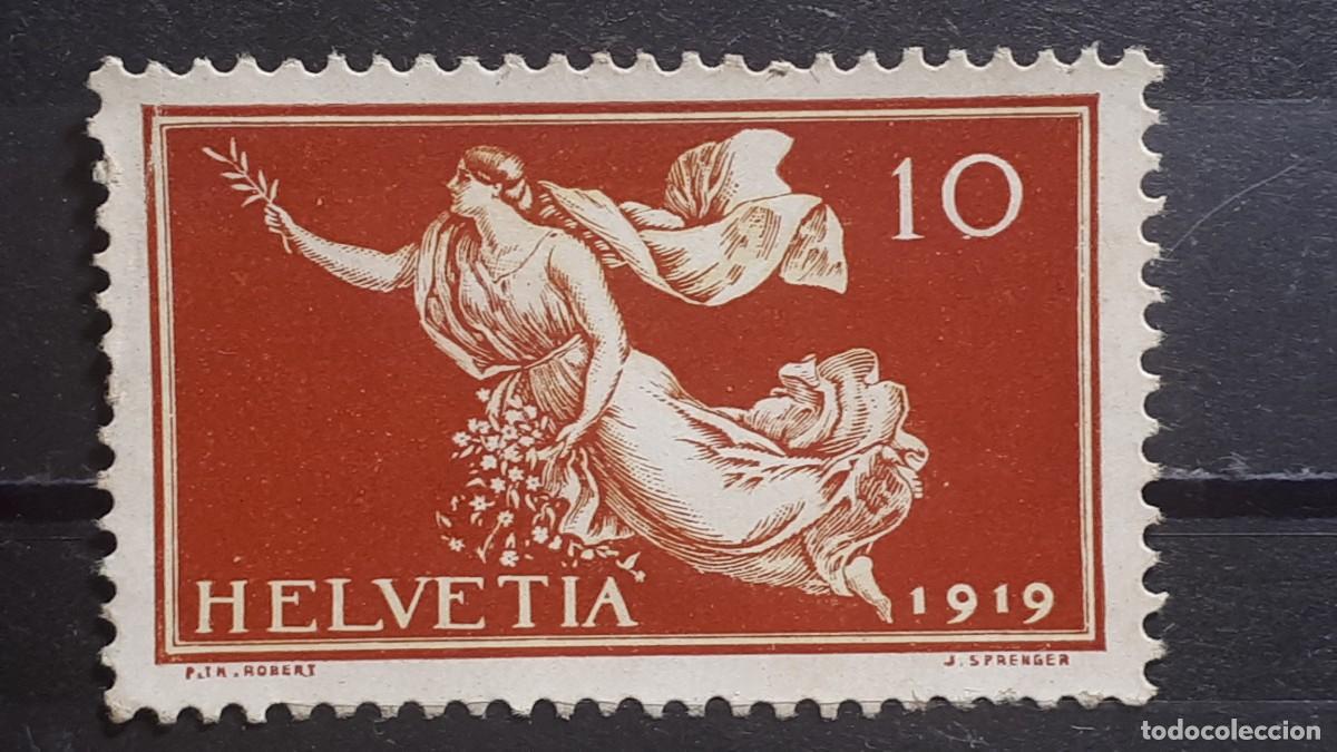 Sellos: SUIZA. A&Ntilde;O 1919. (*). YVERT 171 - Foto 1