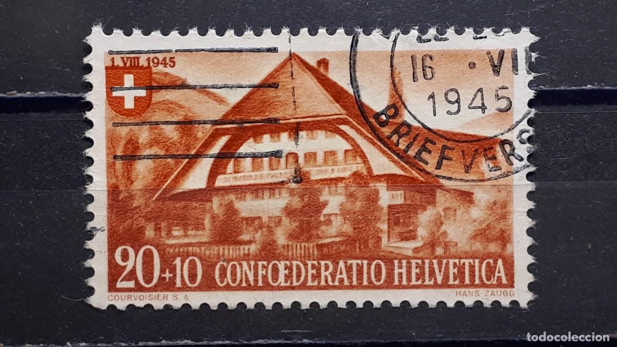 Sellos: SUIZA. A&Ntilde;O 1945.&deg;. YVERT 421 - Foto 1