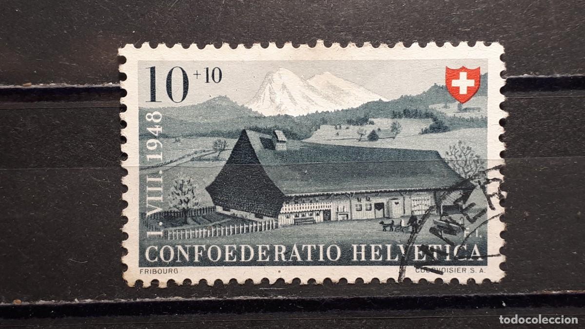 Sellos: SUIZA. A&Ntilde;O 1948.&deg;. YVERT 458 - Foto 1