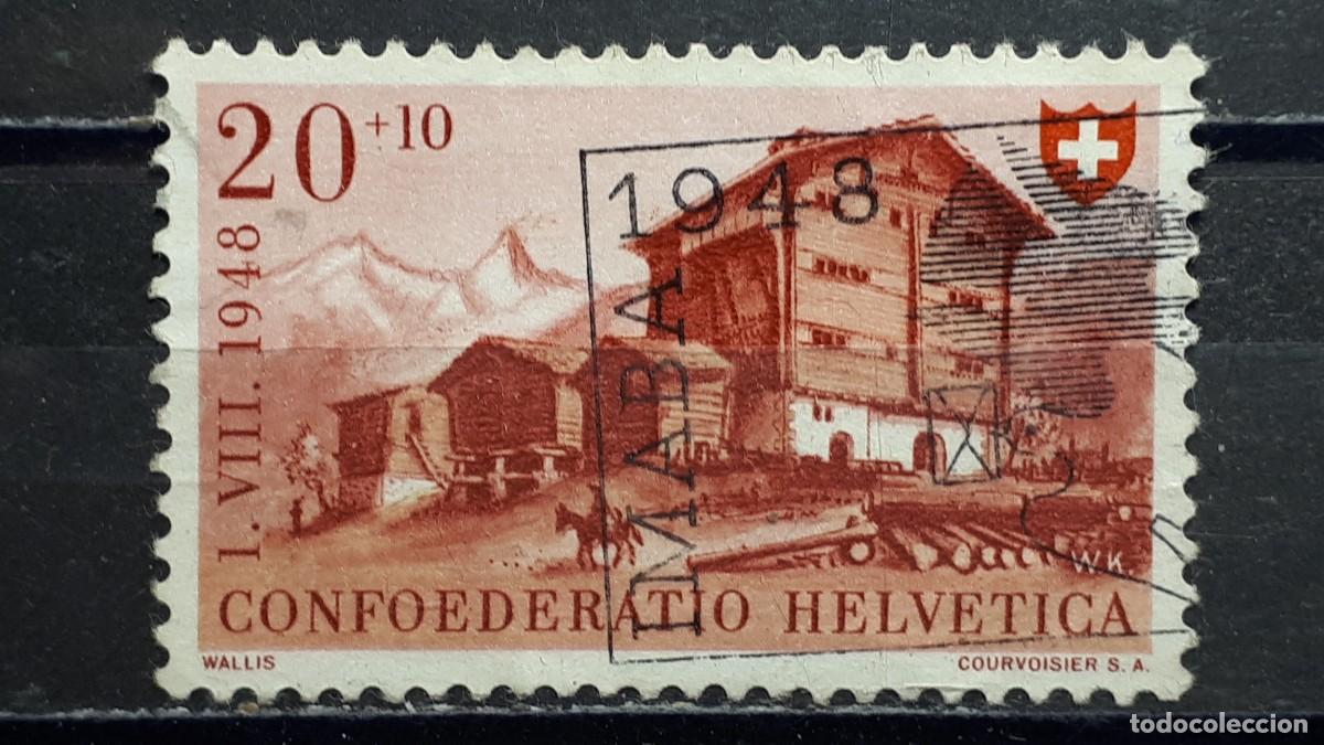 Sellos: SUIZA. A&Ntilde;O 1948.&deg;. YVERT 459 - Foto 1