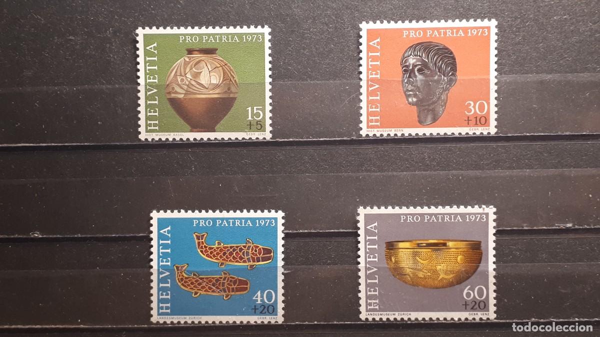 Sellos: SUIZA. **. A&Ntilde;O 1973. YVERT 926/9 - Foto 1