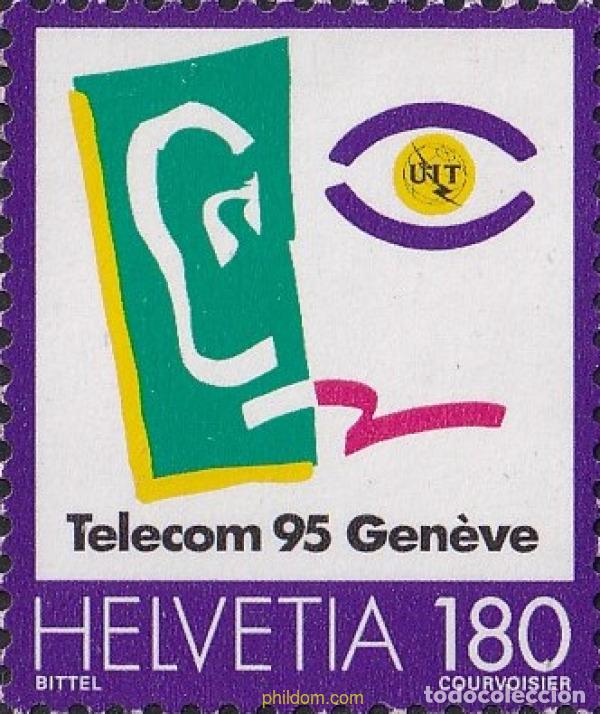 Sellos: 711908 MNH SUIZA 1995 TELECOM 95 - Foto 1