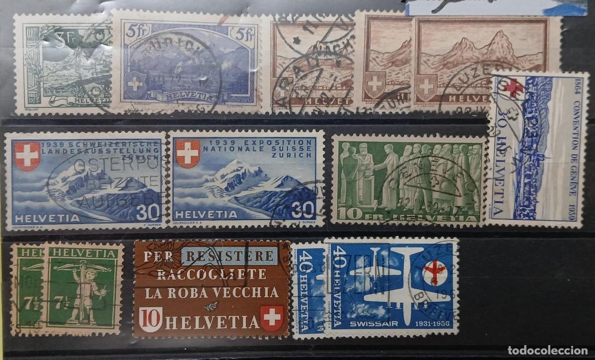 Sellos: Lote de sellos suiza.