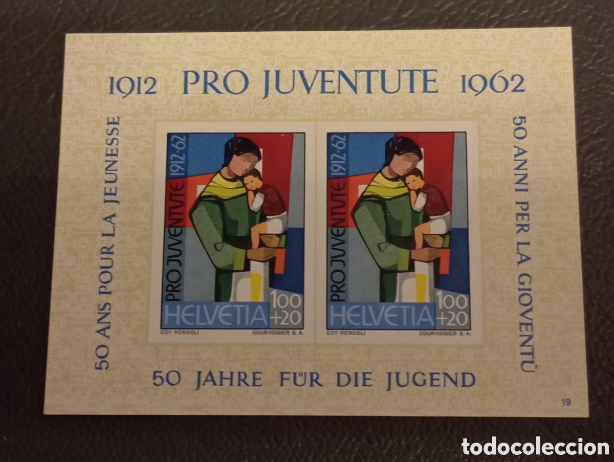 Sellos: Suiza 1962 - Hoja Bloque 18 Pro Juventute MNH