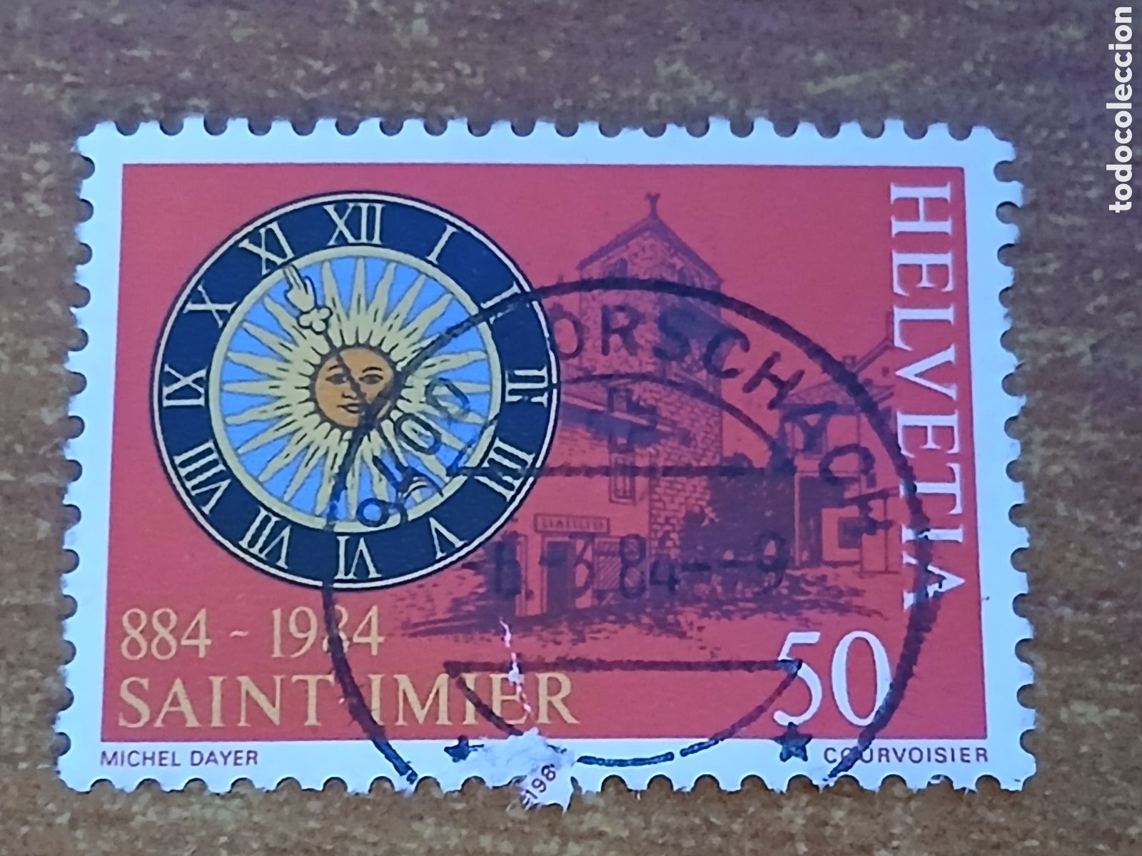 Sellos: Sello Suiza Aniversario Saint Imier (1.984) 1884-1934