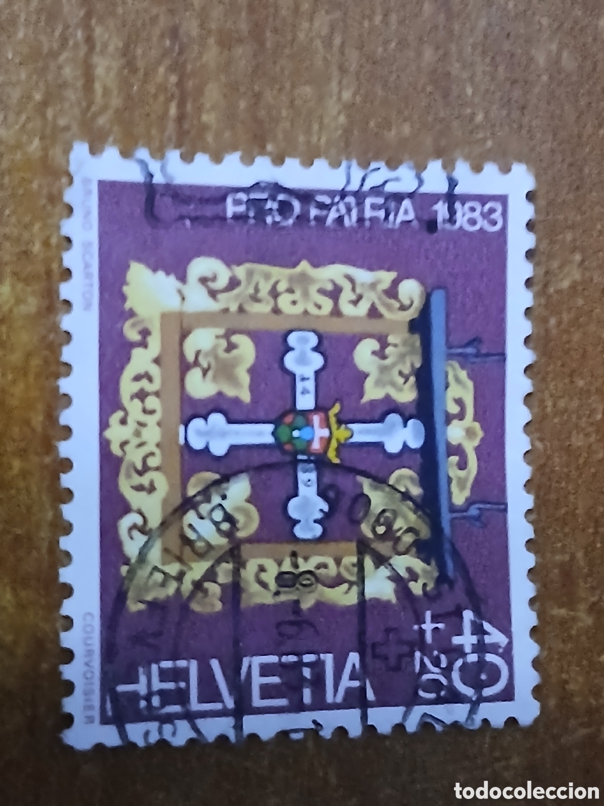 Sellos: Sello Suiza 1.983 Helvetia Posada de la Cruz