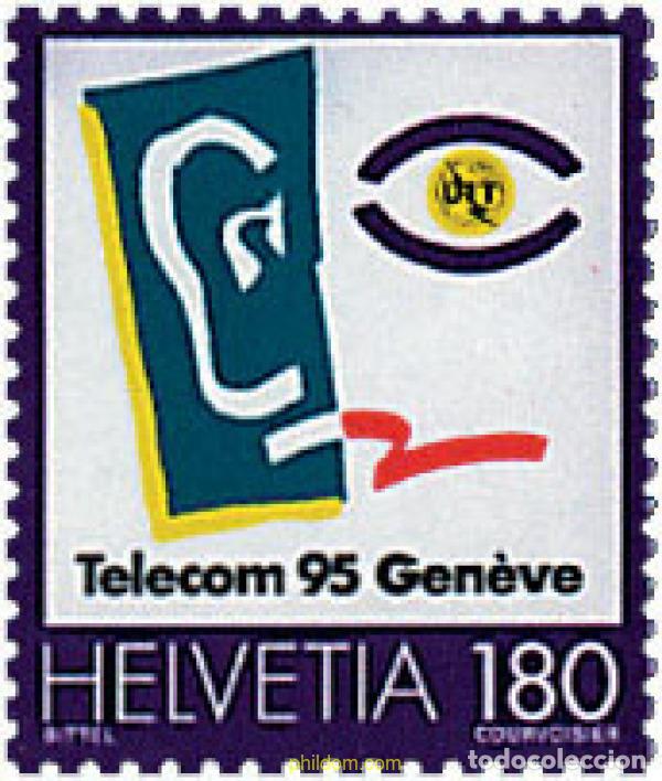 Sellos: 128771 MNH SUIZA 1995 TELECOM 95. EXPOSICION MUNDIAL DE TELECOMUNICACIONES, EN GINEBRA