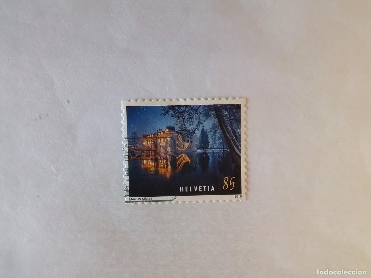 Sellos: A&Ntilde;O 2018 SUIZA SELLO USADO