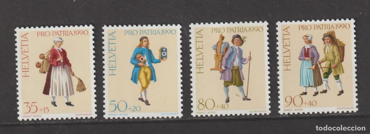 Sellos: Suisse Switzerland 1990 - Pro Patria Yvert 1343/1346 mnh**