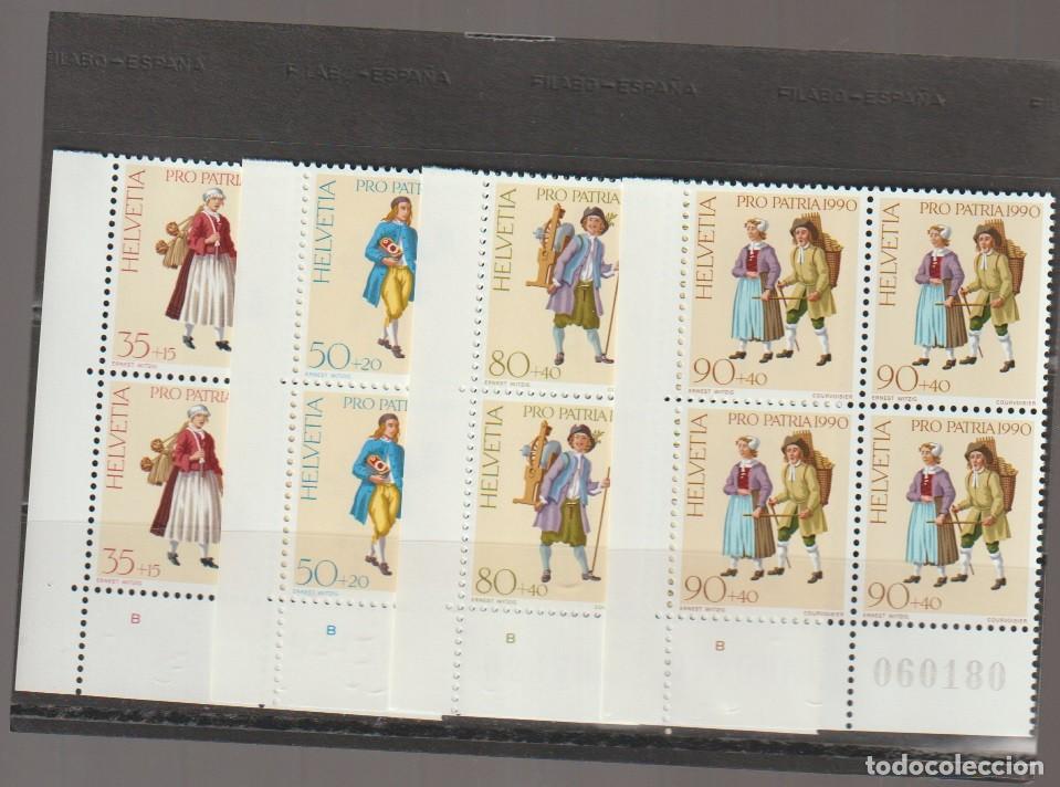 Sellos: Suisse Switzerland 1990 - Pro Patria Yvert 1343/1346 b4 mnh**