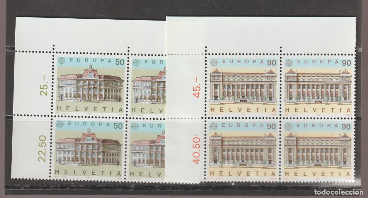 Sellos: Suisse Switzerland 1990 - Europa CEPT 1347/1348 B4 mnh**