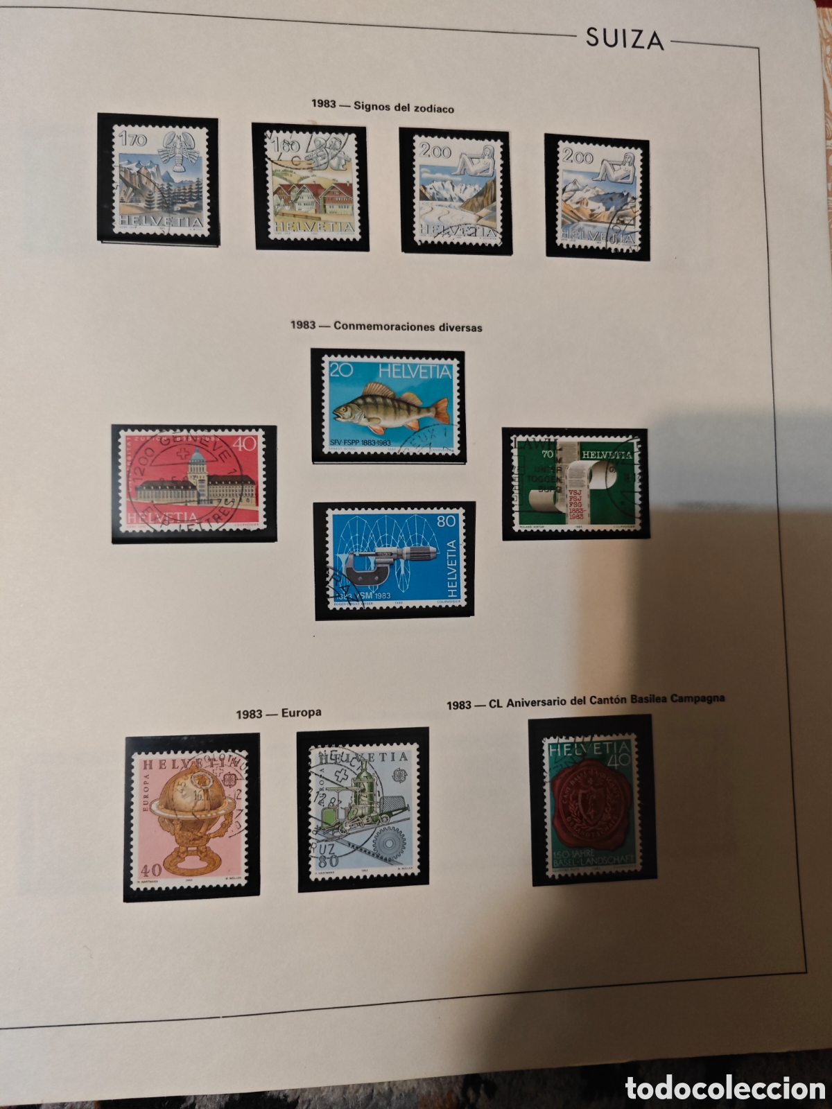 Sellos: Album Sellos suizos 1962-1991
