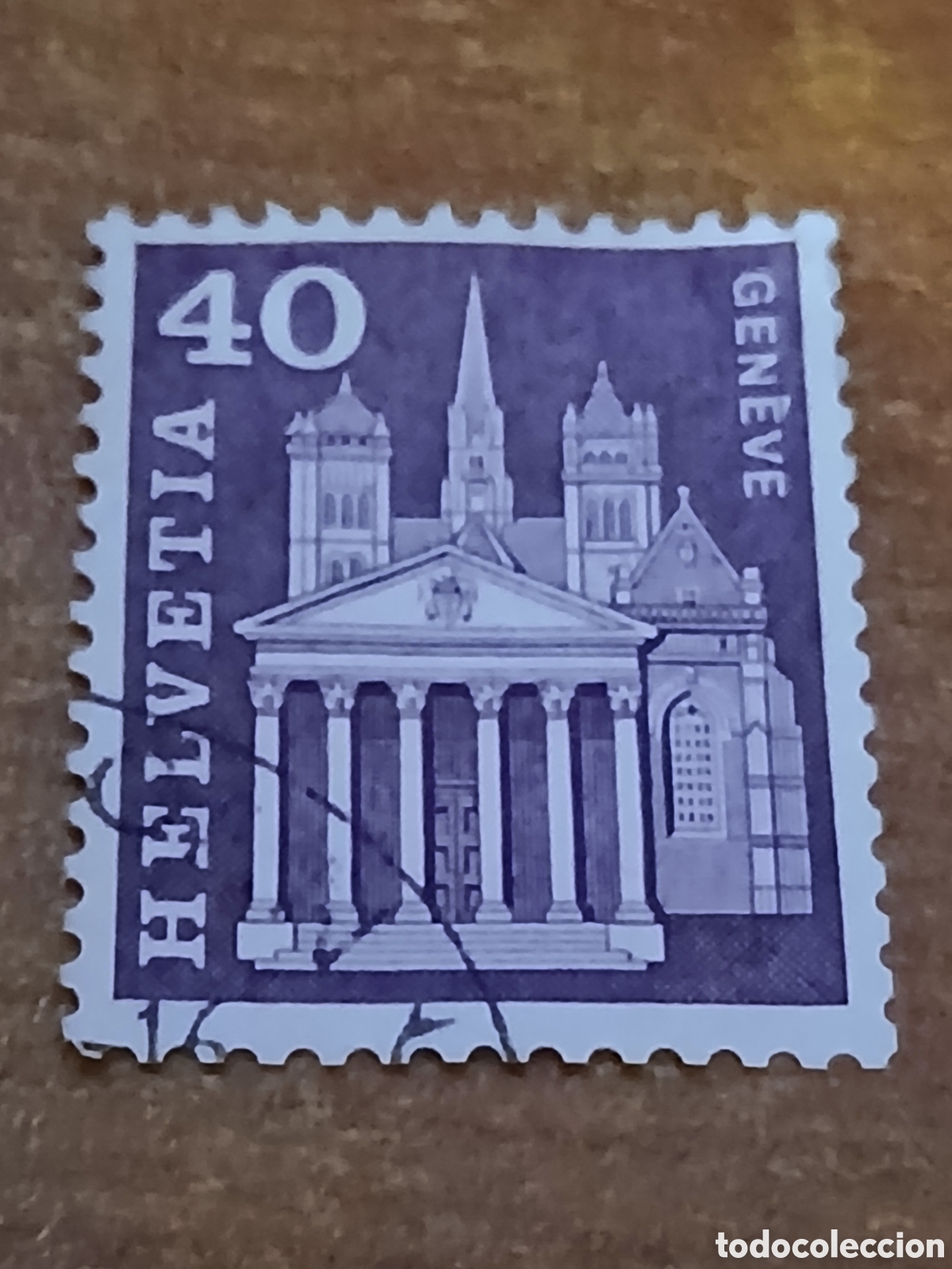 Sellos: Sello Suiza 1.960-1.963 Catedral de San Pedro de Ginebra