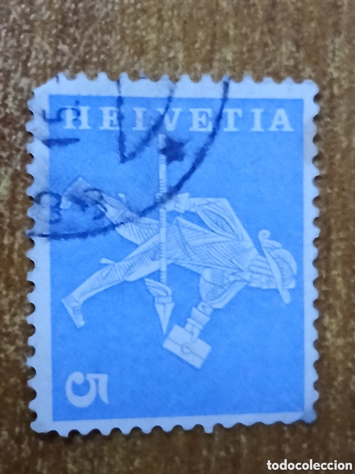 Sellos: Sello Suiza 1.960 Mensajero de Friburgo