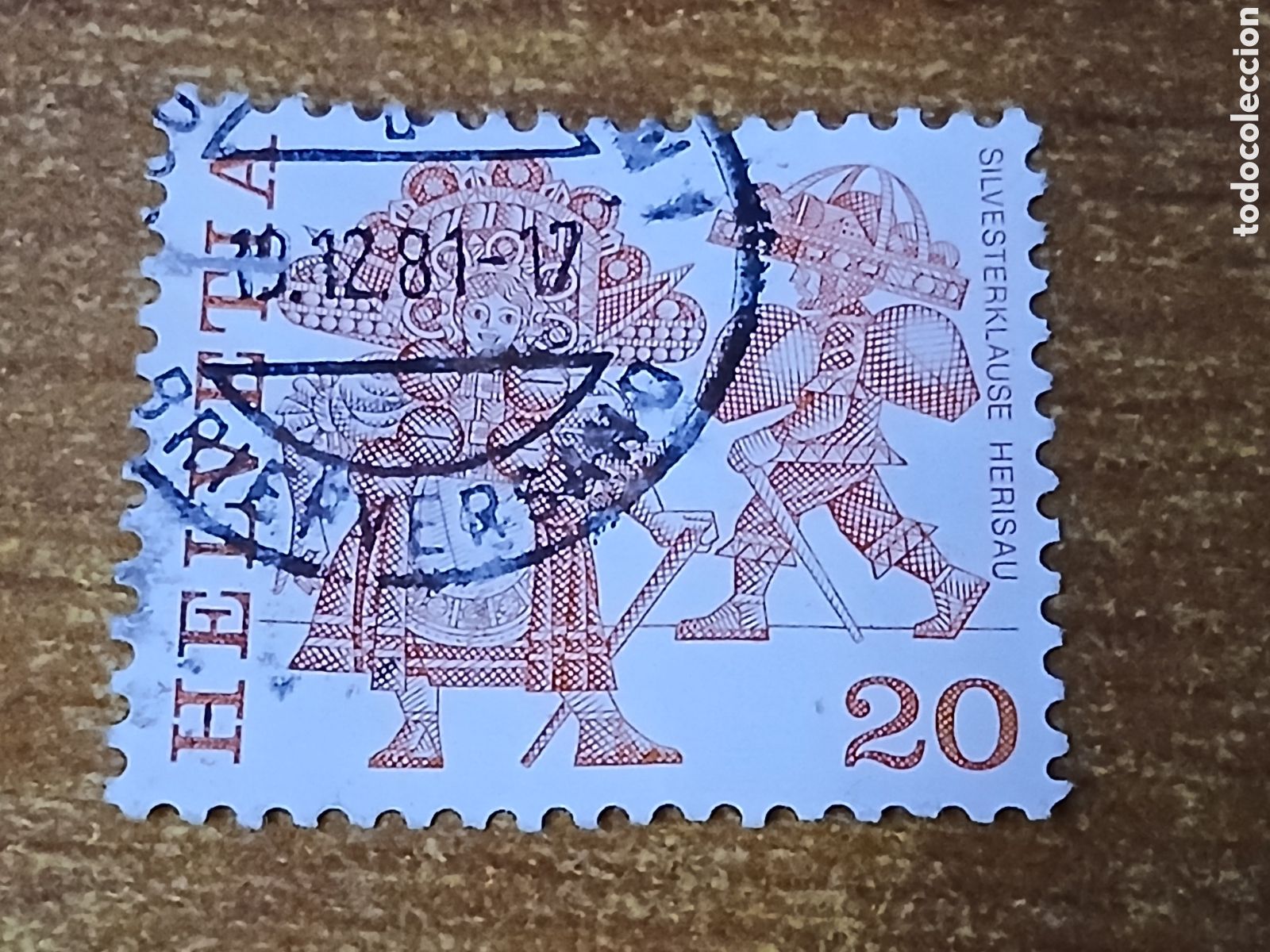 Sellos: Sello Suiza 1.977 Helvetia