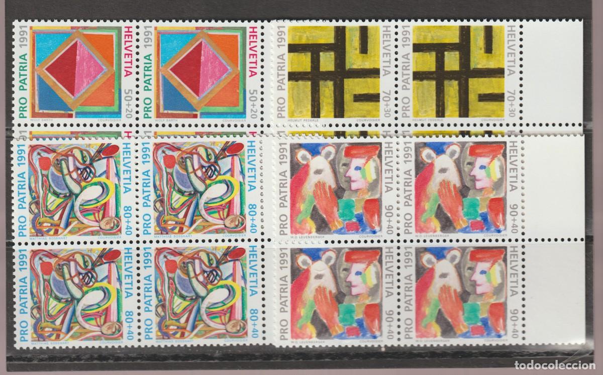 Sellos: Suisse Switzerland 1991 - Yvert 1374/1377 b4 mnh**