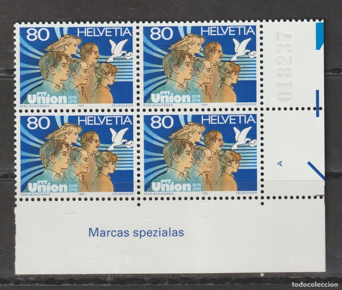 Sellos: Suisse Switzerland 1991 - Yvert 1382 b4 mnh**