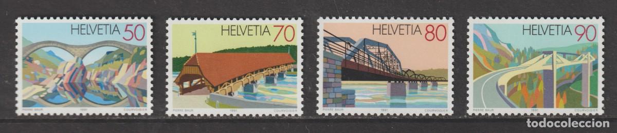 Sellos: Suisse Switzerland 1991 - Yvert 1378/1381 mnh**