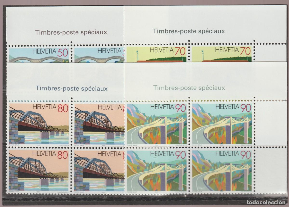 Sellos: Suisse Switzerland 1991 - Yvert 1378/1381 b4 mnh**