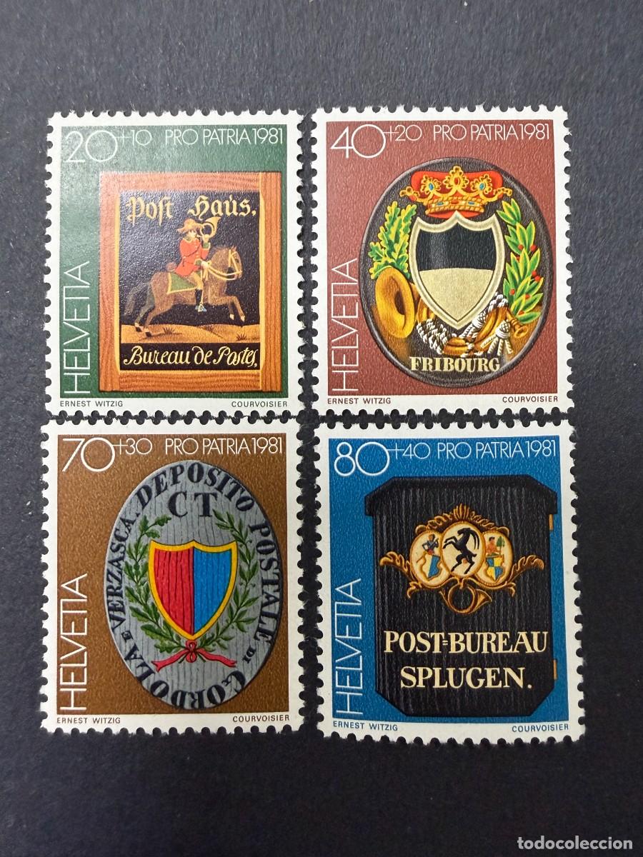 Sellos: SUIZA, 1981. YVERT 1128/31. PRO PATRIA 1981. SERIE COMPLETA. NUEVOS. SIN FIJASELLOS
