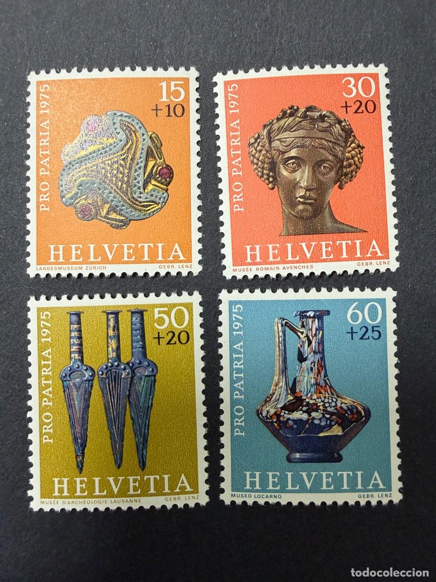 Sellos: SUIZA, 1975. YVERT 983/6. PRO PATRIA 1975. SERIE COMPLETA. NUEVOS. SIN FIJASELLOS