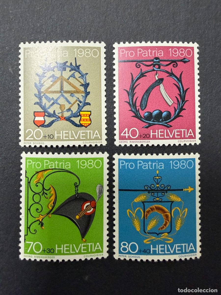 Sellos: SUIZA, 1980. YVERT 1106/09. PRO PATRIA 1980. SERIE COMPLETA. NUEVOS. SIN FIJASELLOS
