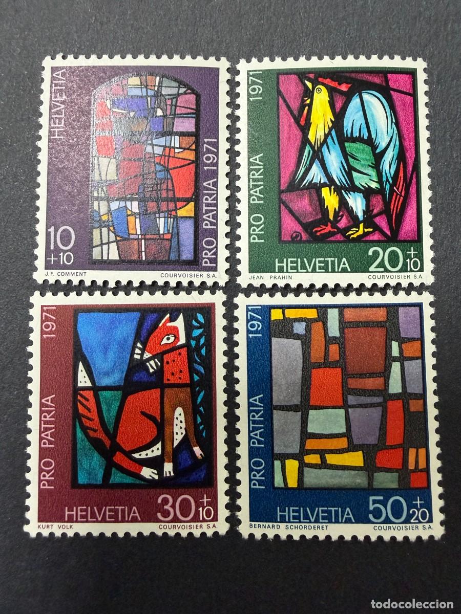 Sellos: SUIZA, 1971. YVERT 878/81. PRO PATRIA 1971. SERIE COMPLETA. NUEVOS. SIN FIJASELLOS