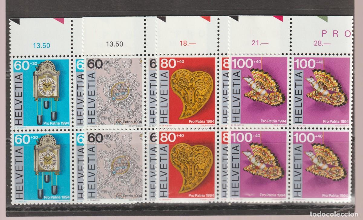 Sellos: Suisse Switzerland 1993 - Pro Patria Yvert 1455/1458 b4 mnh**