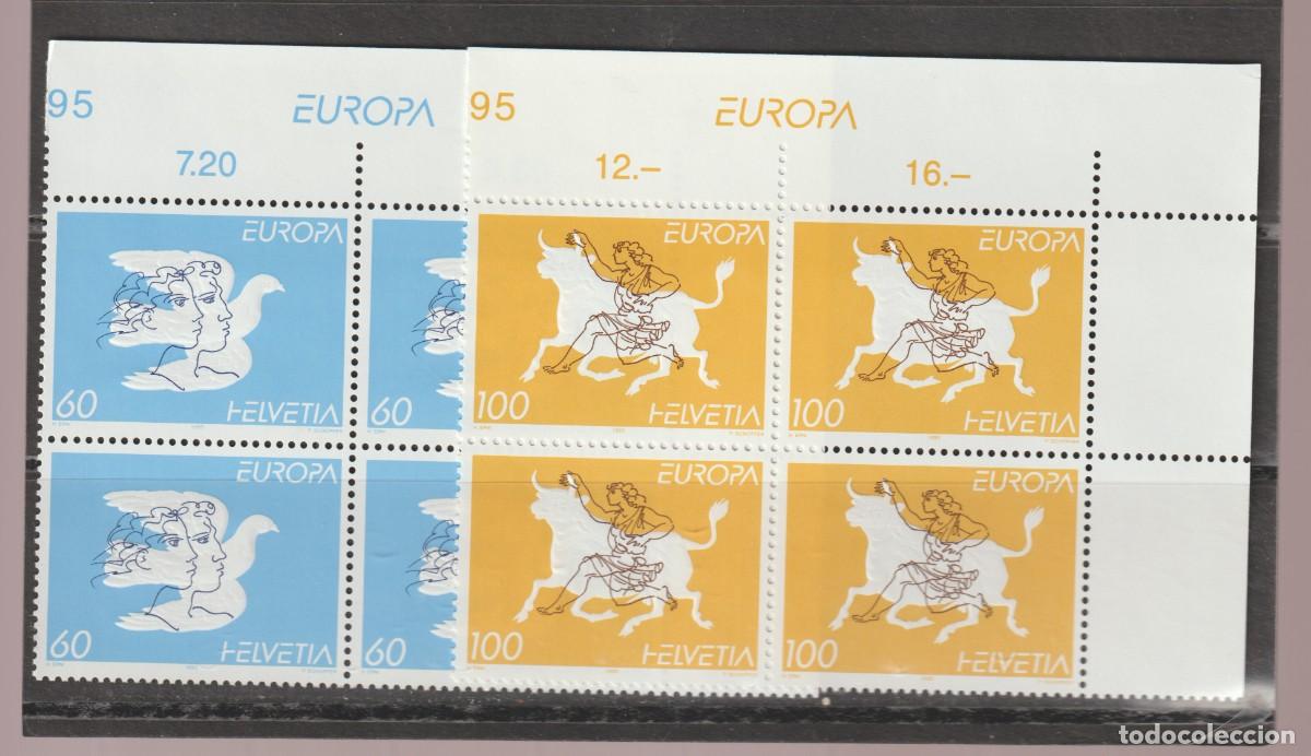 Sellos: Suisse Switzerland 1995 - Europa CEPT Yvert 1480/1481 b4 mnh**