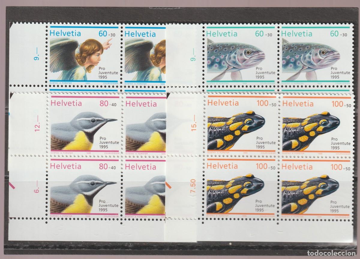 Sellos: Suisse Switzerland 1995 - Pro Juventute Yvert 1494/1497 b4 mnh**