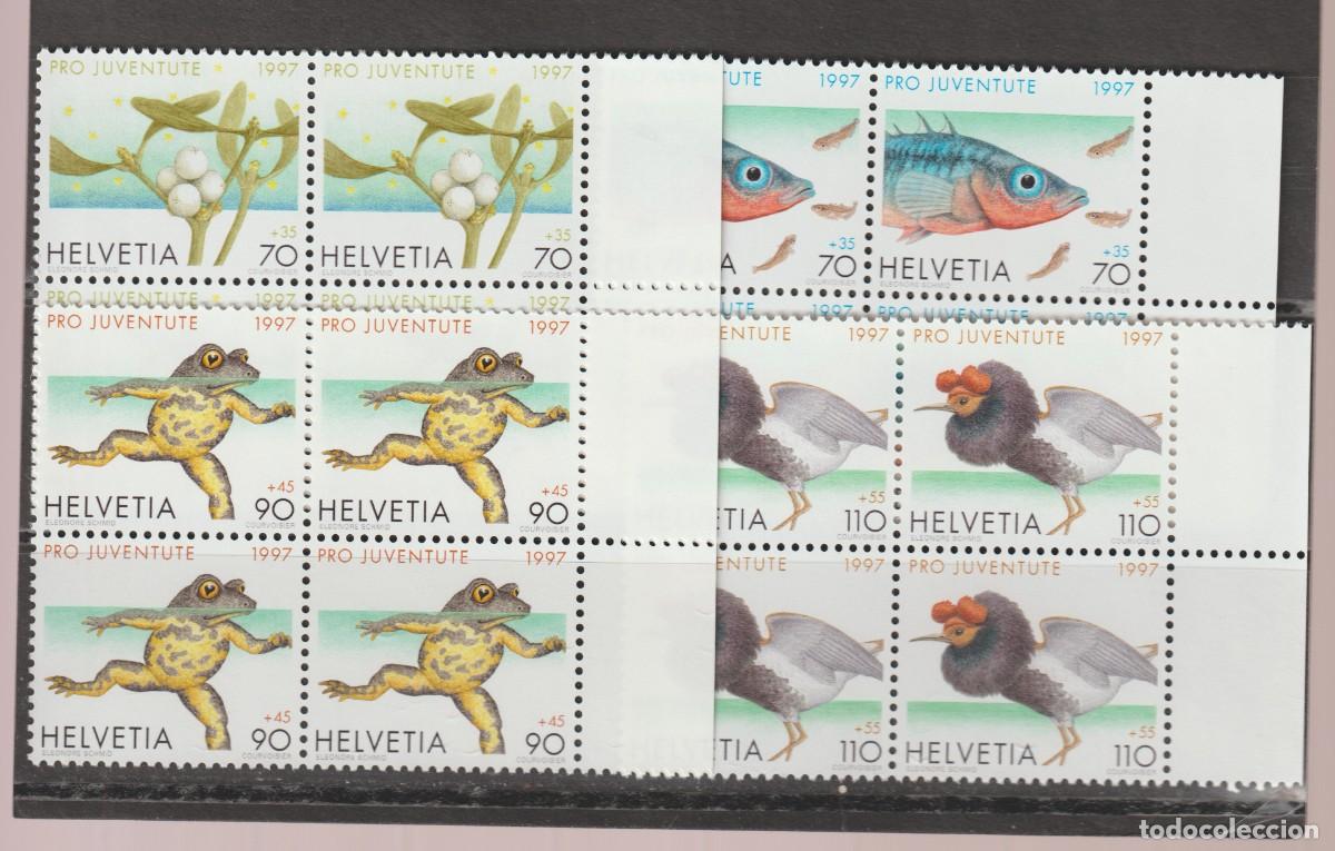 Sellos: Suisse Switzerland 1997 - Pro Juventute 1557/1560 b4 mnh**
