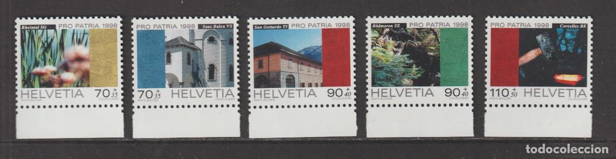 Sellos: Suisse Switzerland 1998 - Pro Patria 1577/1581 mnh**