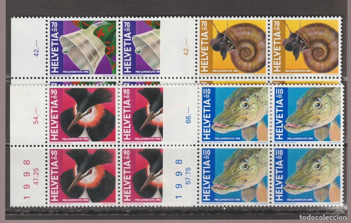 Sellos: Suisse Switzerland 1998 - Pro Juventute Yvert 1593/1596 b4 mnh**