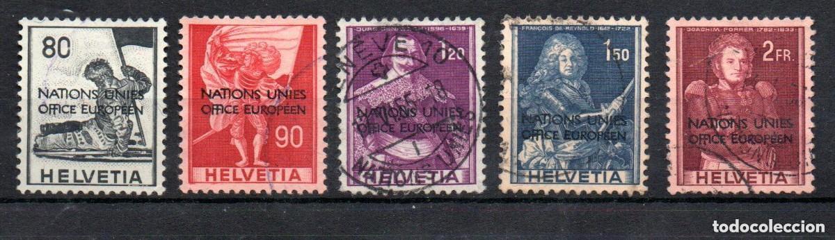Sellos: SUIZA. 1950. OFICIAL. YT 307/312. FALTA 309. OFICINA EN EUROPA DE NACIONES UNIDAS