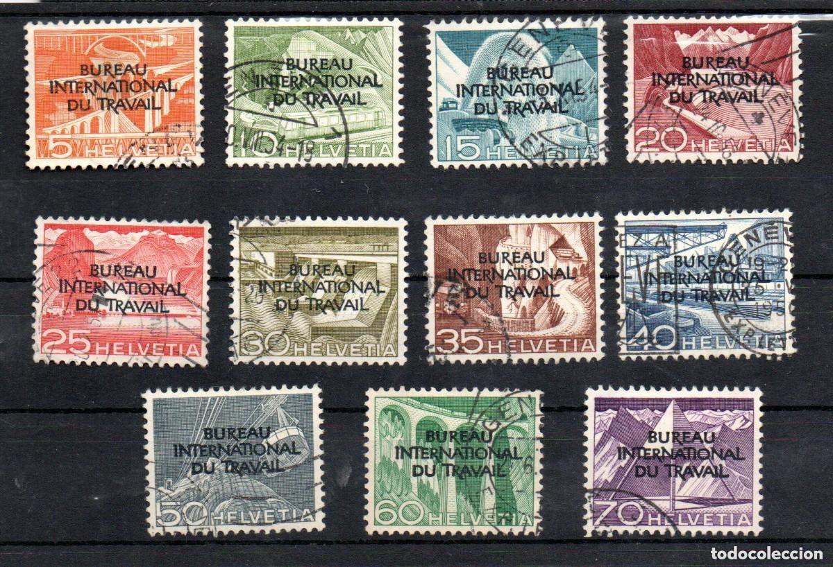 Sellos: SUIZA. 1950. OFICIAL. YT 316/326. OFICINA INTERNACIONAL DEL TRABAJO