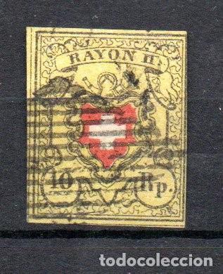 Sellos: SUIZA. 1850. YT 15. CORREOS FEDERALES